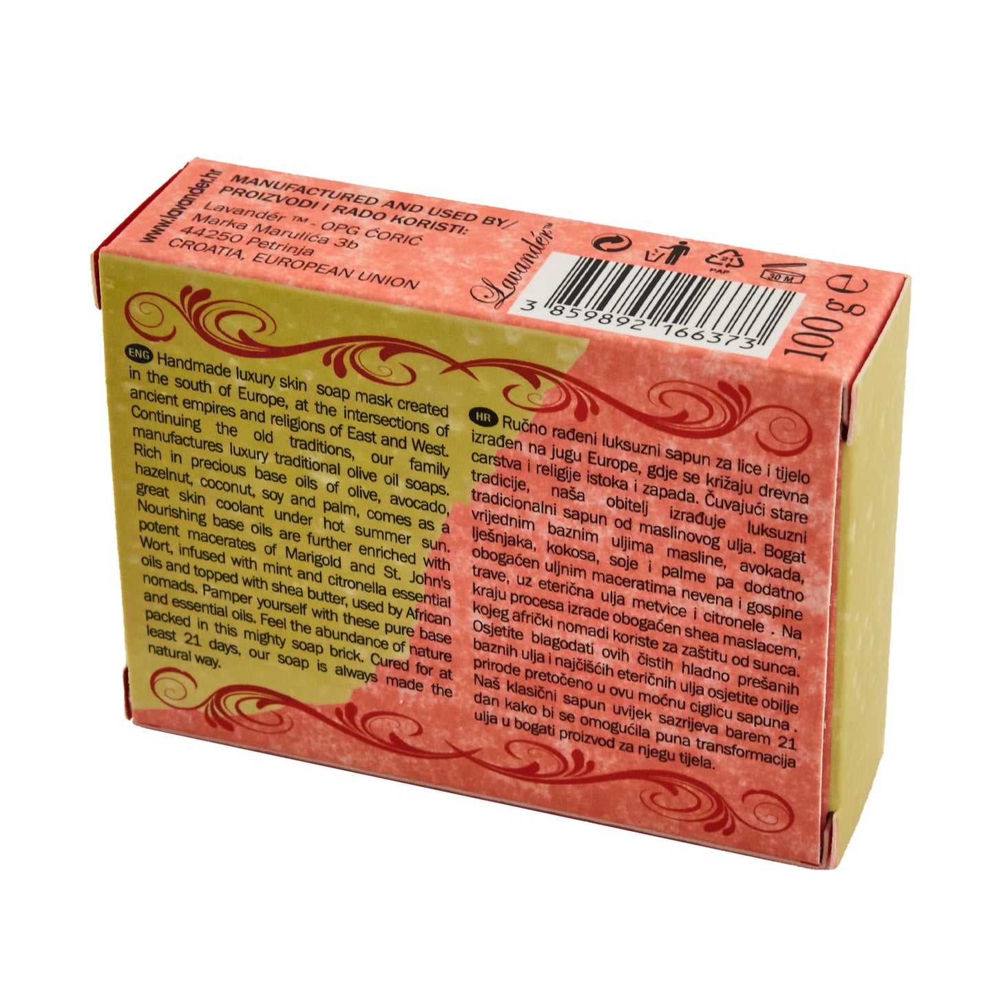 Seife mit Avocado, Citronella und Minze Delirium – Shea- und Haselnussöl