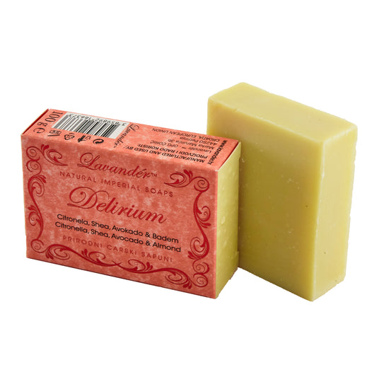 Seife mit Avocado, Citronella und Minze Delirium – Shea- und Haselnussöl
