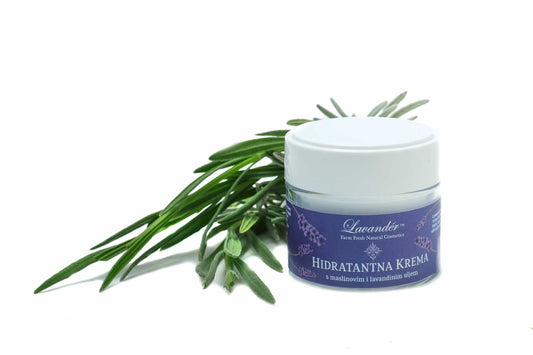 Feuchtigkeitscreme mit Lavendel-, Mandel- und Sheabutter