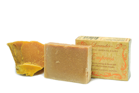 Seife für trockene Haut Empress – Zimtöl, Honig, Ziegenmilch