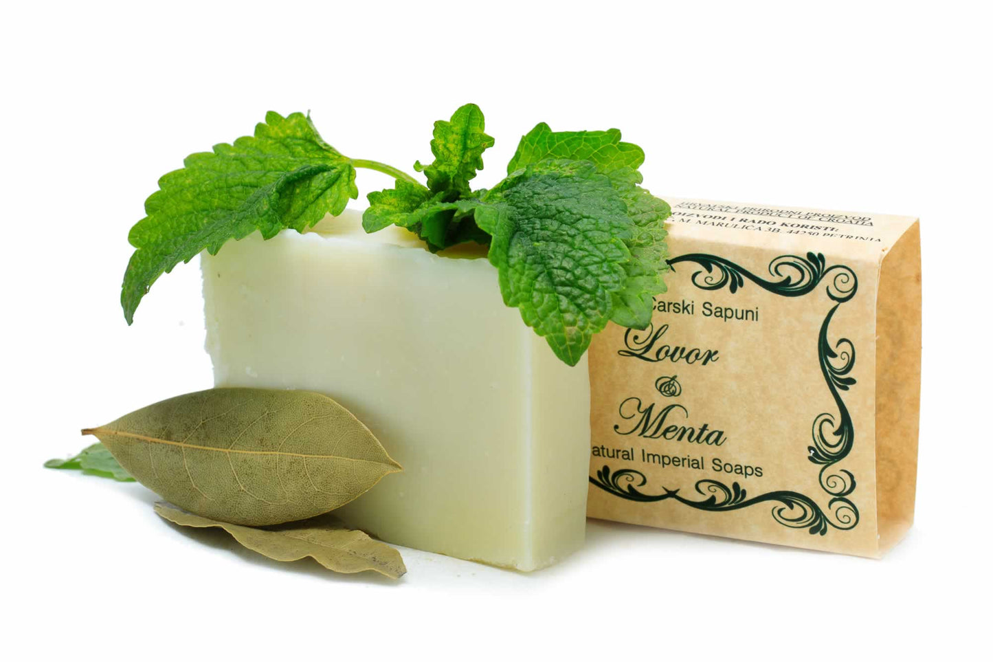 Soap with laurel oil and mint Imperator - plus oat flakes for exfoliation
