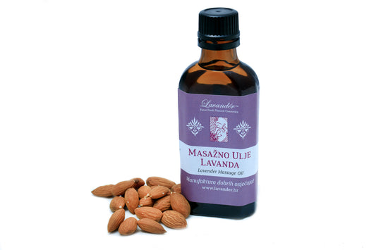 Anti-stress massage oil - almond, lavender and avocado oil