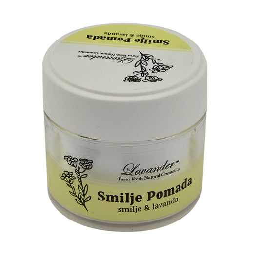 Pomade Smilje &amp; Lavender - balm against wrinkles and skin aging
